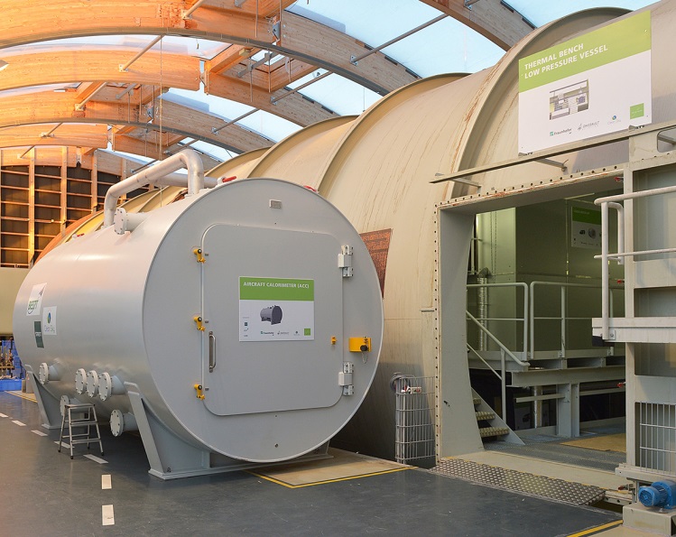 Die Thermal Test Bench mit dem dazugehörigen AirCraft Calorimeter ist ein thermischer Prüfstand und erschließt den Wissenschaftlern am Fraunhofer IBP neue Forschungsmöglichkeiten für die Luftfahrtindustrie.