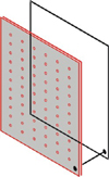 Grafische Darstellung des Mikroperforierten Kunstglas-Absorbers.