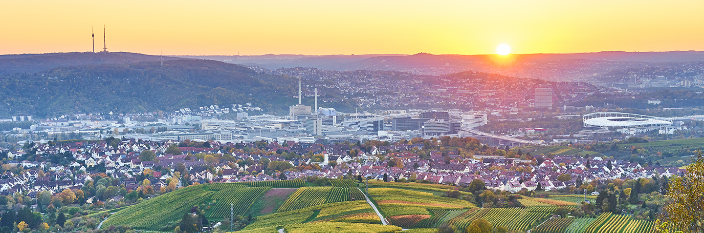 Blick auf die Stadt Stuttgart