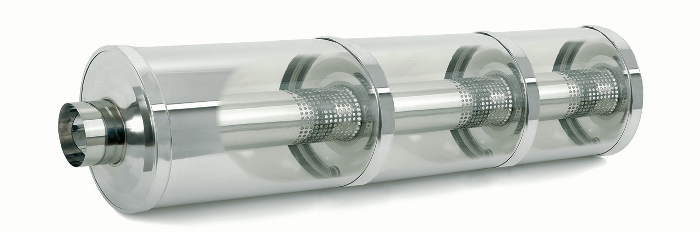 Reinigbarer Resonator-Rohrschalldämpfer Reinigbarer Resonator-Rohrschalldämpfer