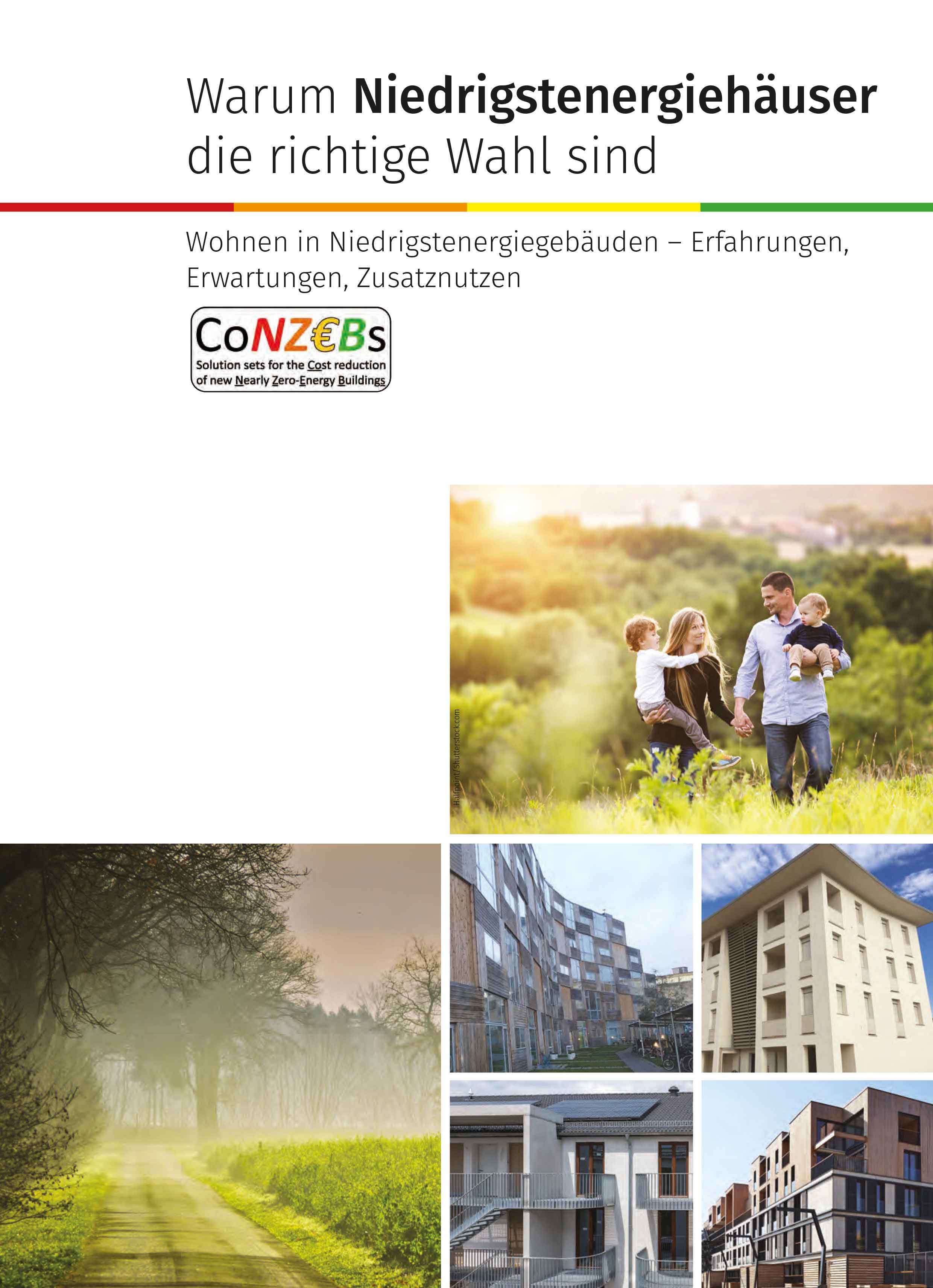 Titelseite der CoNZEBs Broschüre