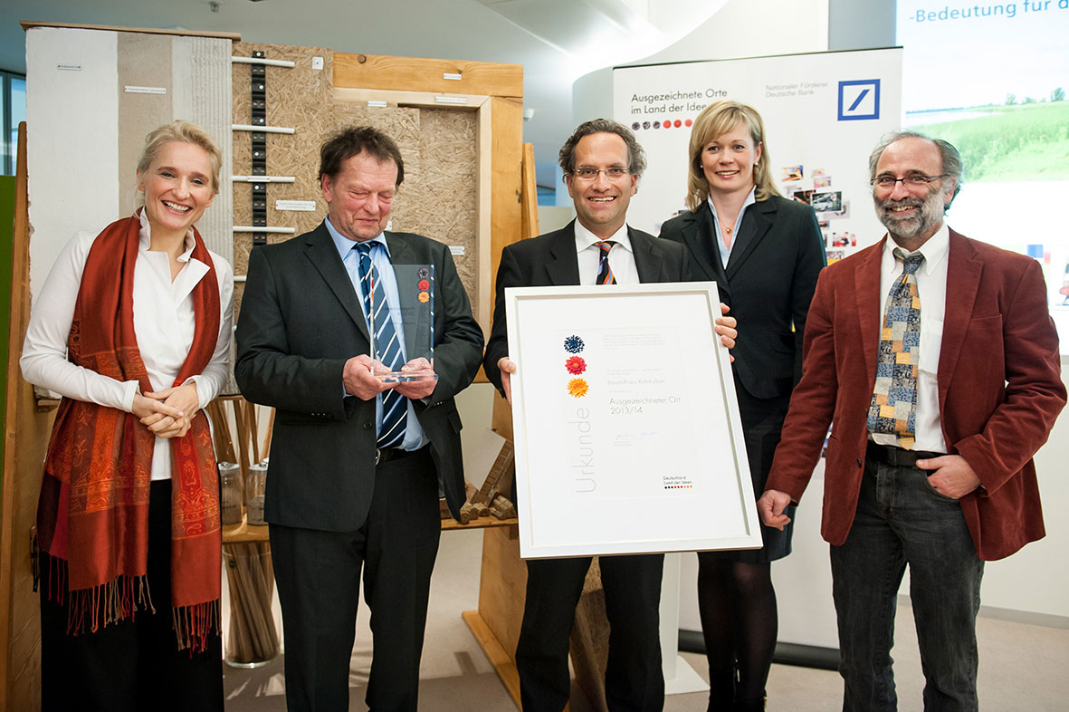 Baustoff aus Rohrkolben Baustoffe aus Rohrkolben werden mit Preis gewürdigt.