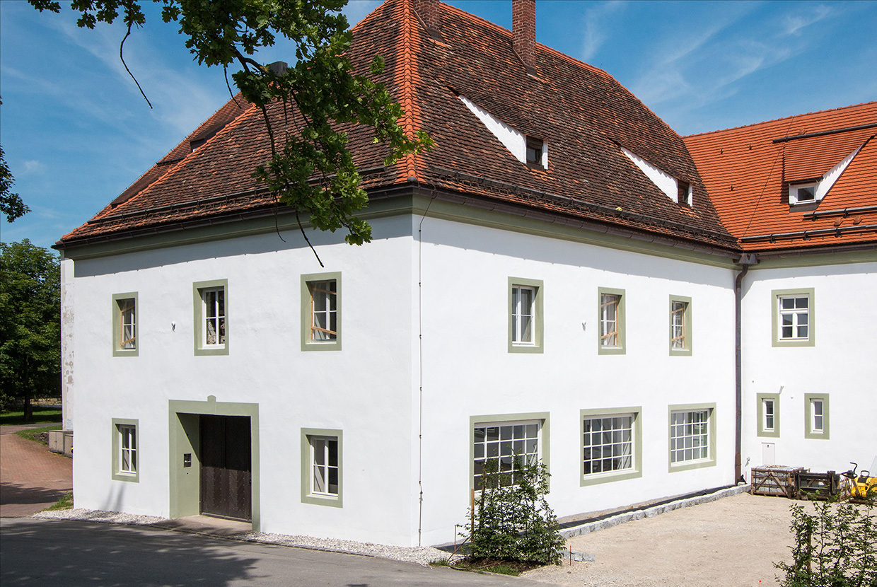 Alte Schäfflerei in Benediktbeuern Fassade der Alten Schäfflerei in Benediktbeuern
