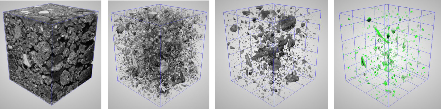 Segmentierte Aufnahme rCB Probe Computertomographie-Aufnahme einer rCB Probe