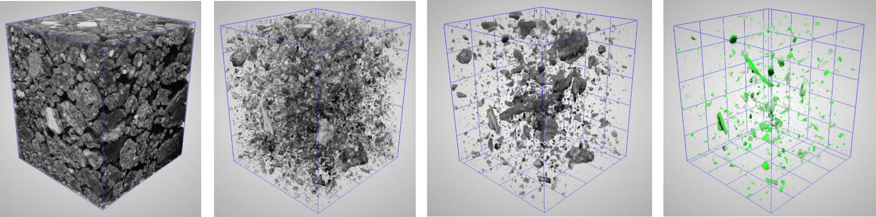 Computertomographie-Aufnahme einer rCB Probe 