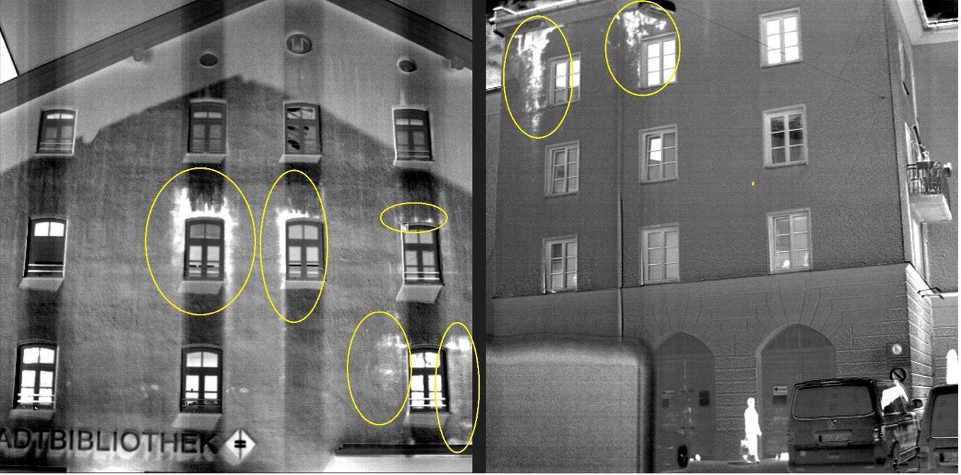 Darstellung des 3D Modells des Quartiers im Hyperspektral-Modus