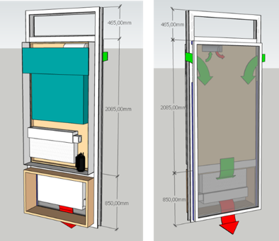 Bauteilanordnung im Bereich der Anlagentechnik