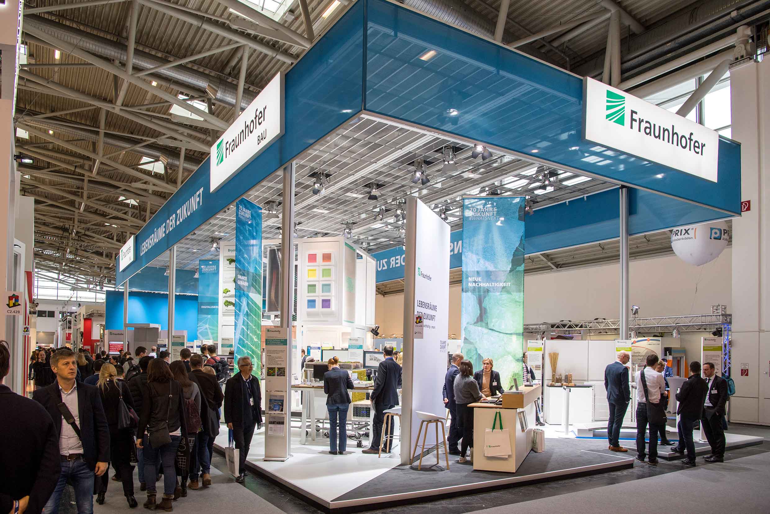 Stand des Fraunhofer IBP auf der BAU 2019