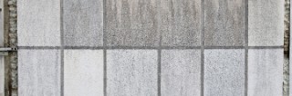 Test areas Test areas with different coating materials