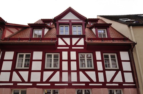 typha half-timbered house