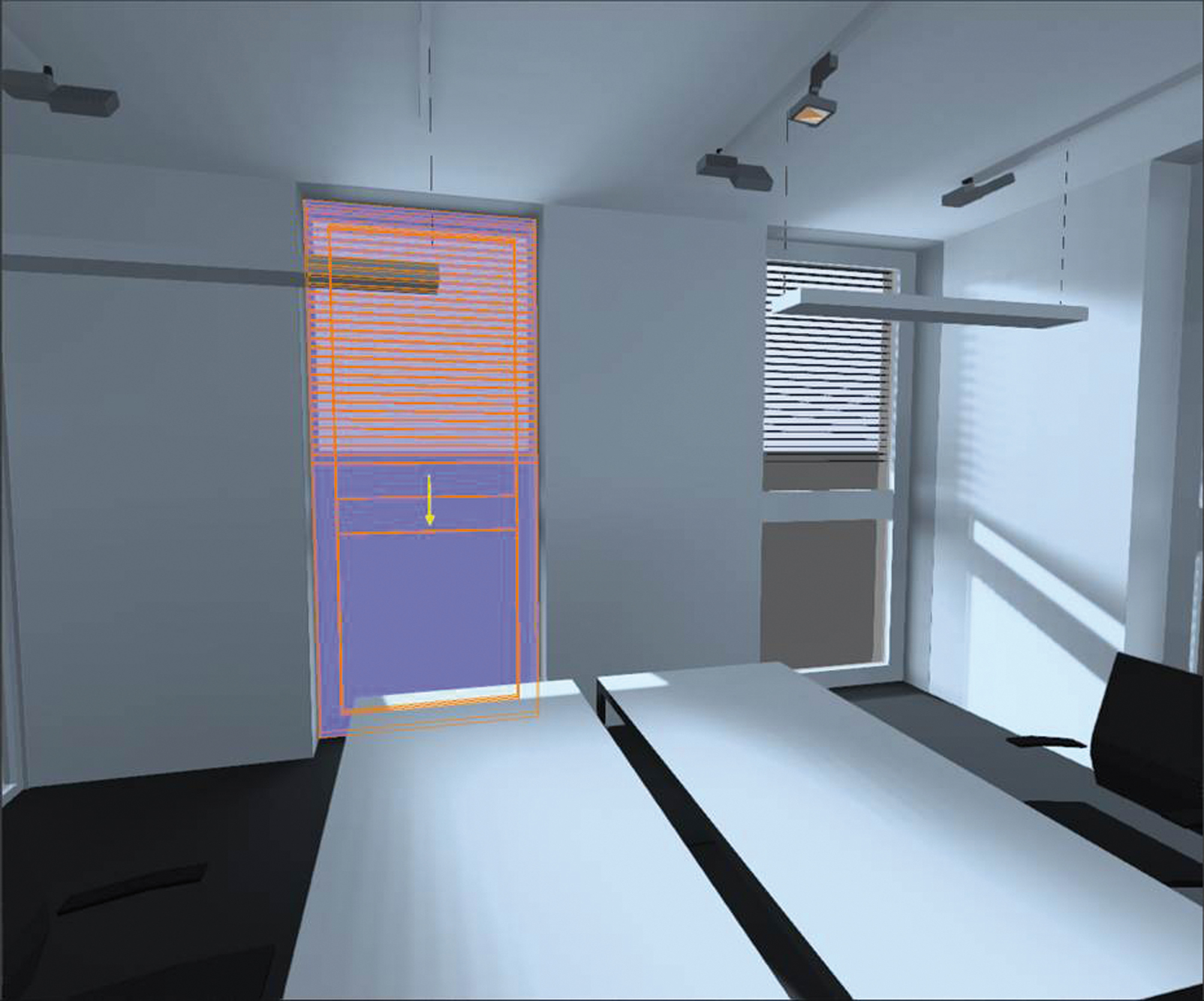 Simulation result for daylight functionality