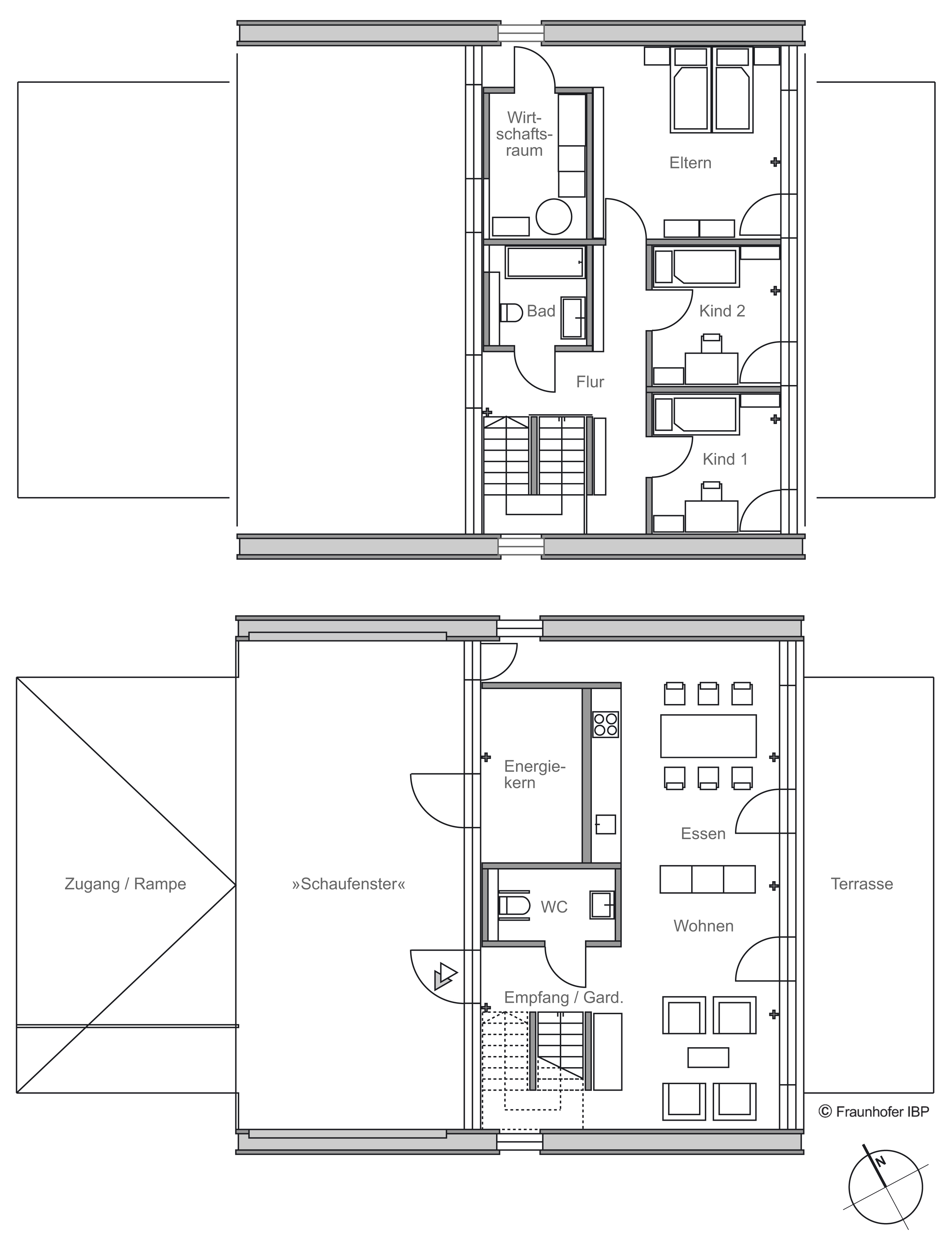 Efficiency House Plus Berlin - Floor plan
