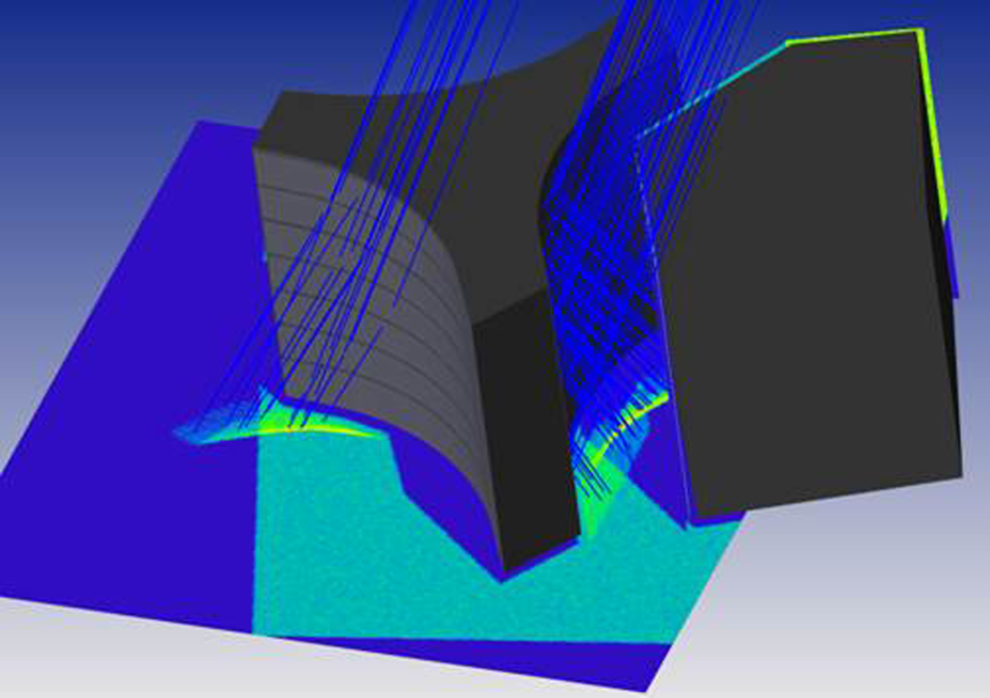 Simulation of radiation concentration