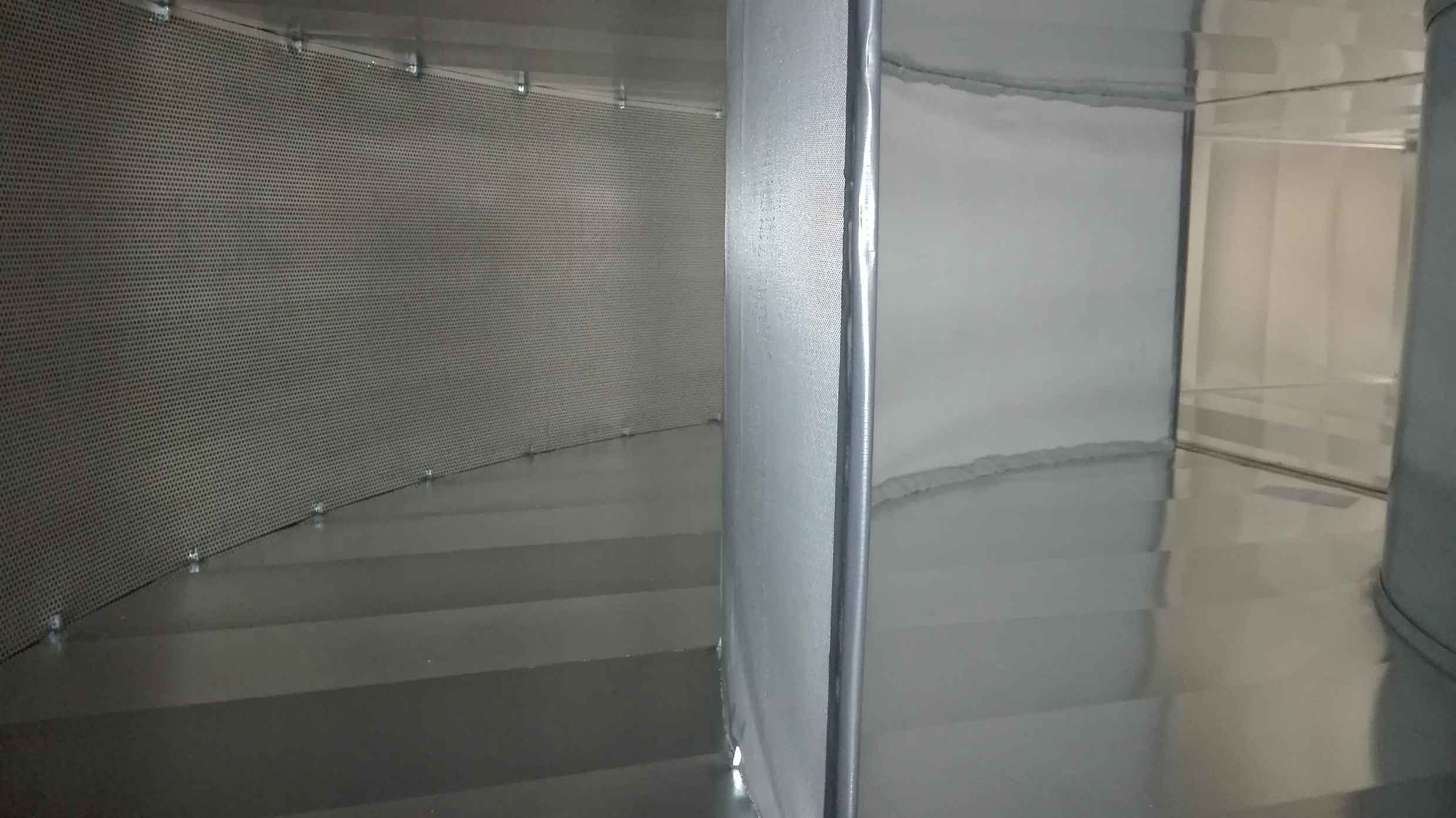 Sound damping duct bend